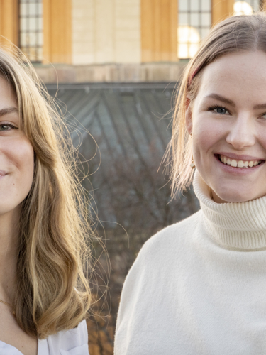 Linn Jendeby och Sara Kernen, tekniksprångare på Teknikföretagen